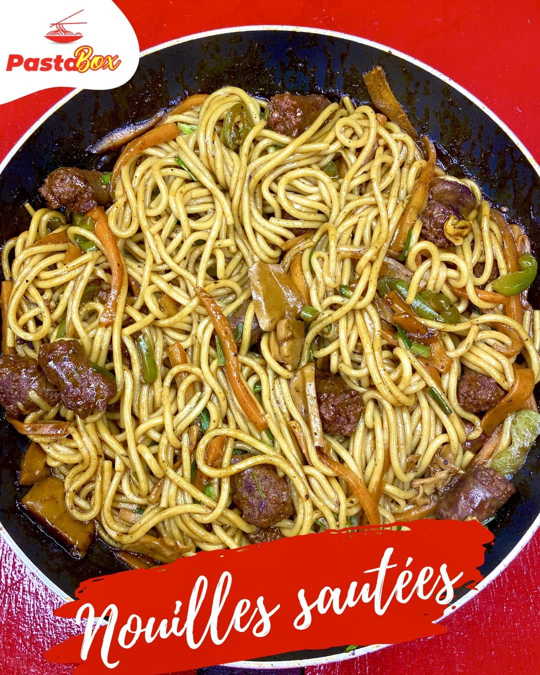 Nouilles sautees